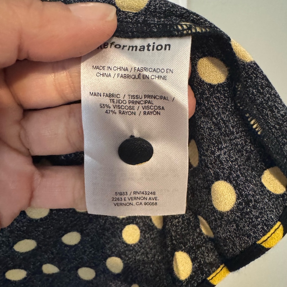 Reformation Adelina Dress Sz 6 - Picture 5 of 6